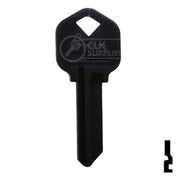 Uncut Aluminum Key Blank | Kwikset KW1 | Black Residential-Commercial Key JMA USA