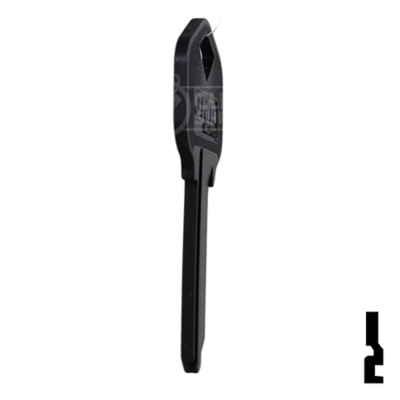 Uncut Aluminum Key Blank | Kwikset KW1 | Black Residential-Commercial Key JMA USA