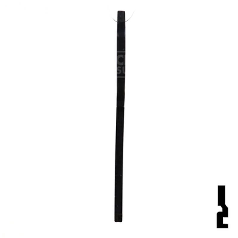 Uncut Aluminum Key Blank | Kwikset KW1 | Black Residential-Commercial Key JMA USA