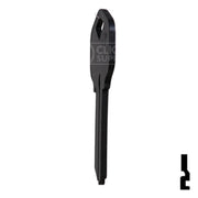 Uncut Aluminum Key Blank | Kwikset KW1 | Black Residential-Commercial Key JMA USA