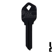 Uncut Aluminum Key Blank | Kwikset KW1 | Black Residential-Commercial Key JMA USA