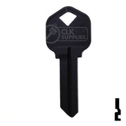 Uncut Aluminum Key Blank | Kwikset KW1 | Black Residential-Commercial Key JMA USA