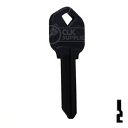 Uncut Aluminum Key Blank | Kwikset KW1 | Black Residential-Commercial Key JMA USA