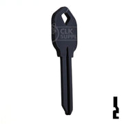Uncut Aluminum Key Blank | Kwikset KW1 | Black Residential-Commercial Key JMA USA