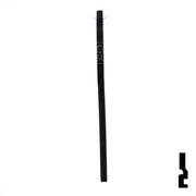 Uncut Aluminum Key Blank | Kwikset KW1 | Black Residential-Commercial Key JMA USA