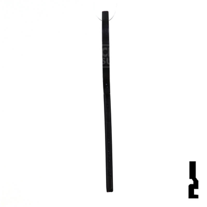 Uncut Aluminum Key Blank | Kwikset KW1 | Black Residential-Commercial Key JMA USA