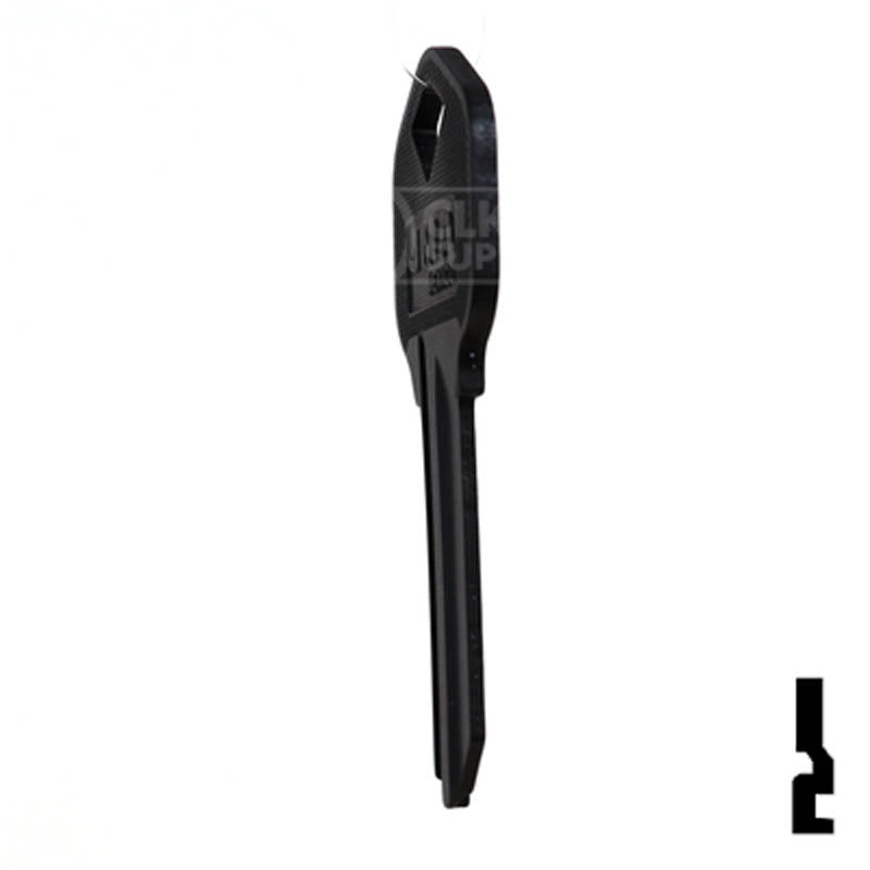 Uncut Aluminum Key Blank | Kwikset KW1 | Black Residential-Commercial Key JMA USA