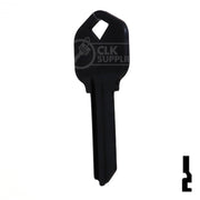 Uncut Aluminum Key Blank | Kwikset KW1 | Black Residential-Commercial Key JMA USA