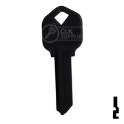 Uncut Aluminum Key Blank | Kwikset KW1 | Black Residential-Commercial Key JMA USA