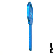 Uncut Aluminum Key Blank | Kwikset KW1 | Blue Residential-Commercial Key JMA USA