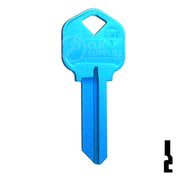 Uncut Aluminum Key Blank | Kwikset KW1 | Blue Residential-Commercial Key JMA USA