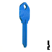 Uncut Aluminum Key Blank | Kwikset KW1 | Blue Residential-Commercial Key JMA USA