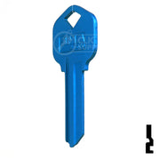 Uncut Aluminum Key Blank | Kwikset KW1 | Blue Residential-Commercial Key JMA USA