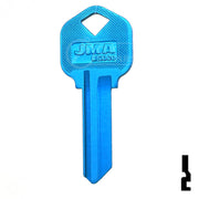 Uncut Aluminum Key Blank | Kwikset KW1 | Blue Residential-Commercial Key JMA USA