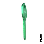 Uncut Aluminum Key Blank | Kwikset KW1 | Green Residential-Commercial Key JMA USA