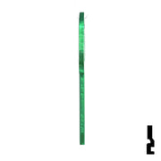 Uncut Aluminum Key Blank | Kwikset KW1 | Green Residential-Commercial Key JMA USA