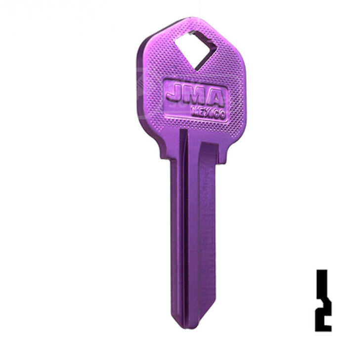 Uncut Aluminum Key Blank | Kwikset KW1 | Lilac Residential-Commercial Key JMA USA