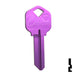 Uncut Aluminum Key Blank | Kwikset KW1 | Lilac Residential-Commercial Key JMA USA