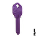 Uncut Aluminum Key Blank | Kwikset KW1 | Lilac Residential-Commercial Key JMA USA