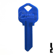 Uncut Aluminum Key Blank | Kwikset KW1 | Navy Blue Residential-Commercial Key JMA USA
