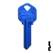 Uncut Aluminum Key Blank | Kwikset KW1 | Navy Blue Residential-Commercial Key JMA USA
