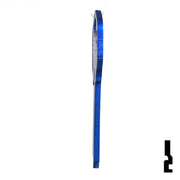 Uncut Aluminum Key Blank | Kwikset KW1 | Navy Blue Residential-Commercial Key JMA USA