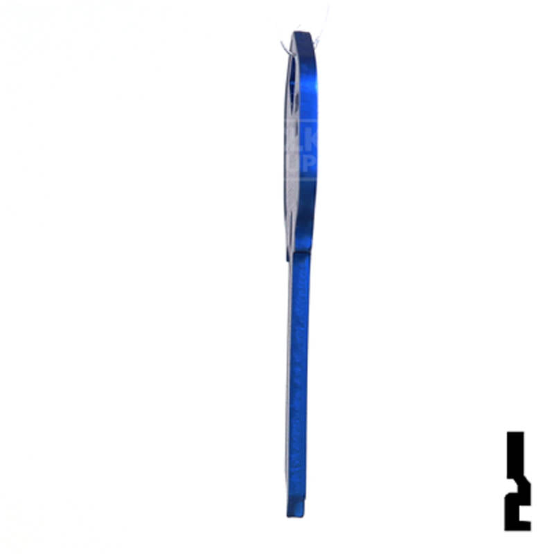 Uncut Aluminum Key Blank | Kwikset KW1 | Navy Blue Residential-Commercial Key JMA USA