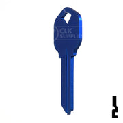 Uncut Aluminum Key Blank | Kwikset KW1 | Navy Blue Residential-Commercial Key JMA USA