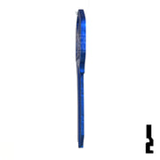 Uncut Aluminum Key Blank | Kwikset KW1 | Navy Blue Residential-Commercial Key JMA USA