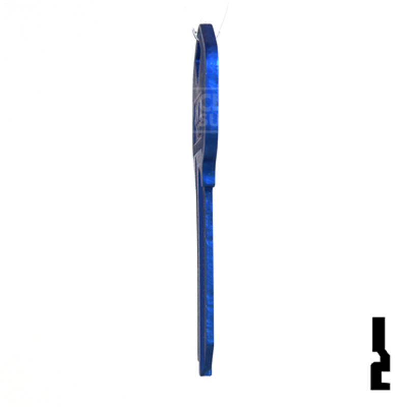Uncut Aluminum Key Blank | Kwikset KW1 | Navy Blue Residential-Commercial Key JMA USA