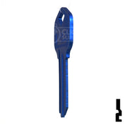 Uncut Aluminum Key Blank | Kwikset KW1 | Navy Blue Residential-Commercial Key JMA USA