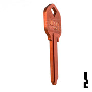 Uncut Aluminum Key Blank | Kwikset KW1 | Orange Residential-Commercial Key JMA USA