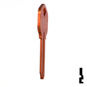 Uncut Aluminum Key Blank | Kwikset KW1 | Orange Residential-Commercial Key JMA USA