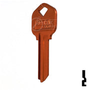 Uncut Aluminum Key Blank | Kwikset KW1 | Orange Residential-Commercial Key JMA USA