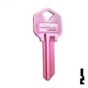 Uncut Aluminum Key Blank | Kwikset KW1 | Pink Residential-Commercial Key JMA USA