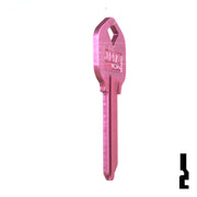 Uncut Aluminum Key Blank | Kwikset KW1 | Pink Residential-Commercial Key JMA USA