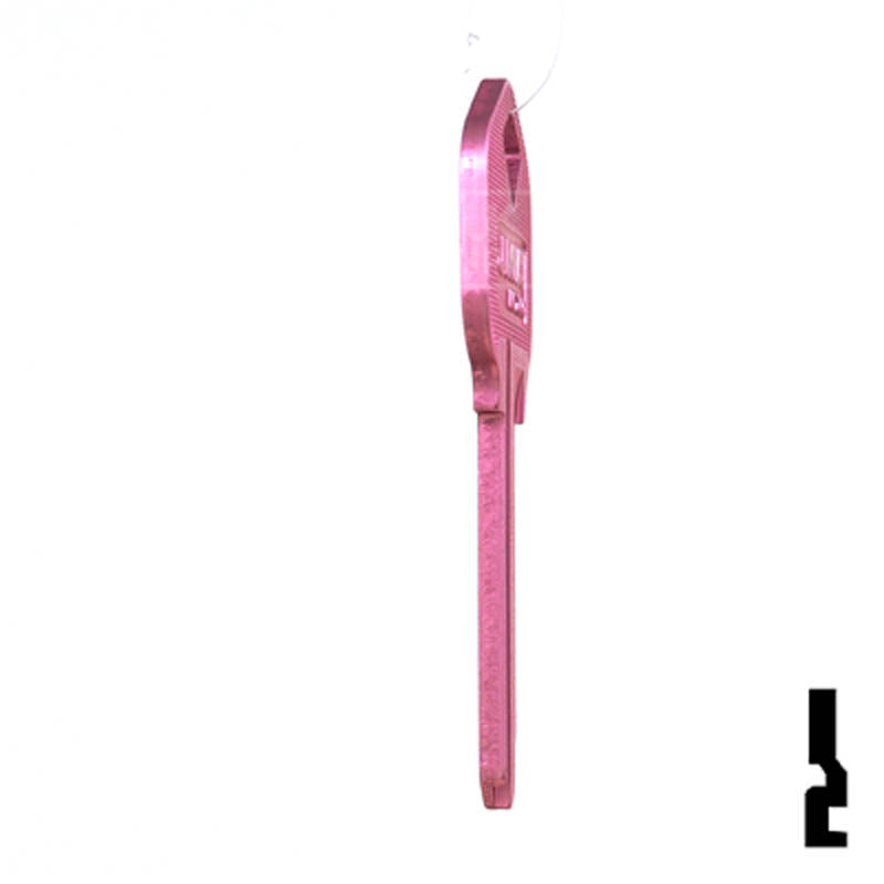 Uncut Aluminum Key Blank | Kwikset KW1 | Pink Residential-Commercial Key JMA USA
