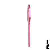 Uncut Aluminum Key Blank | Kwikset KW1 | Pink Residential-Commercial Key JMA USA