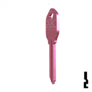 Uncut Aluminum Key Blank | Kwikset KW1 | Pink Residential-Commercial Key JMA USA