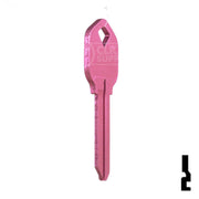Uncut Aluminum Key Blank | Kwikset KW1 | Pink Residential-Commercial Key JMA USA
