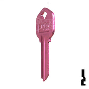 Uncut Aluminum Key Blank | Kwikset KW1 | Pink Residential-Commercial Key JMA USA