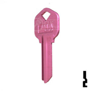 Uncut Aluminum Key Blank | Kwikset KW1 | Pink Residential-Commercial Key JMA USA