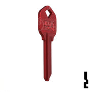 Uncut Aluminum Key Blank | Kwikset KW1 | Red Residential-Commercial Key JMA USA