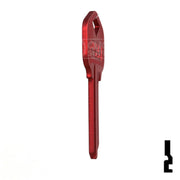 Uncut Aluminum Key Blank | Kwikset KW1 | Red Residential-Commercial Key JMA USA