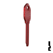 Uncut Aluminum Key Blank | Kwikset KW1 | Red Residential-Commercial Key JMA USA