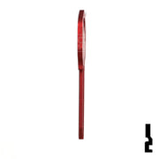 Uncut Aluminum Key Blank | Kwikset KW1 | Red Residential-Commercial Key JMA USA
