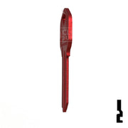 Uncut Aluminum Key Blank | Kwikset KW1 | Red Residential-Commercial Key JMA USA