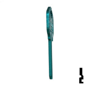 Uncut Aluminum Key Blank | Kwikset KW1 | Turquoise Residential-Commercial Key JMA USA