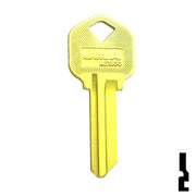 Uncut Aluminum Key Blank | Kwikset KW1 | Yellow Residential-Commercial Key JMA USA