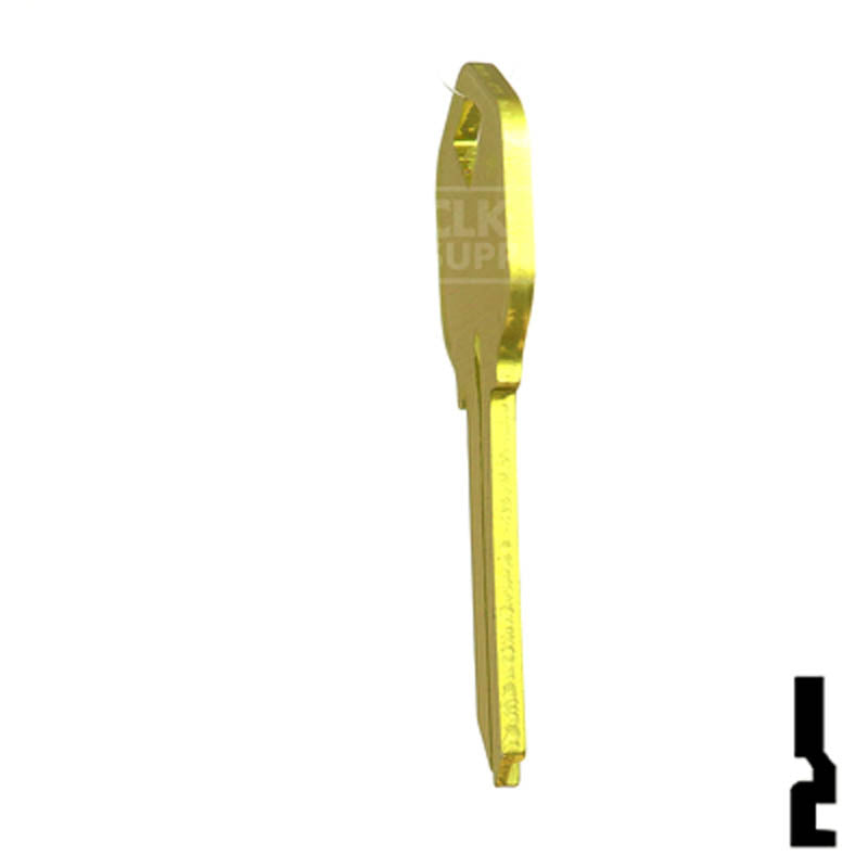 Uncut Aluminum Key Blank | Kwikset KW1 | Yellow Residential-Commercial Key JMA USA